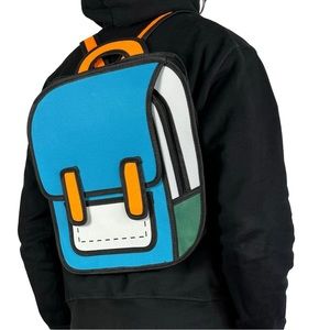 2D Drawing Cartoon Backpack